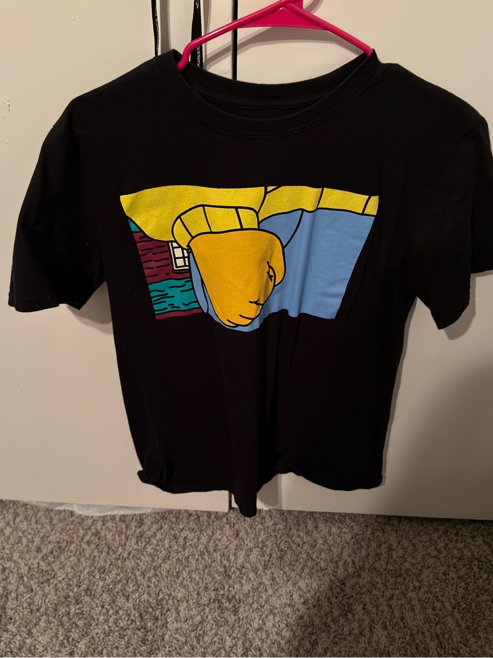 Arthur Graphic Tee with Yellow Fist Design Meme